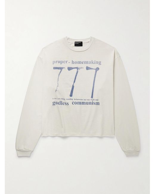 Enfants Riches Deprimes 777 Printed Cotton-Jersey T-Shirt in White