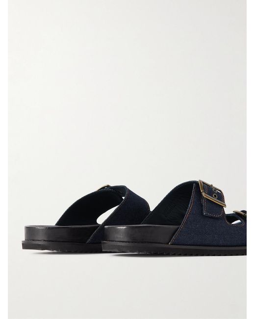 Mr P. Blue David Denim Sandals for men