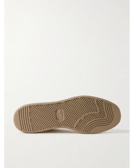 Officine Creative The Answer 001 Sneakers aus Leder mit Velourslederbesatz in Distressed-Optik in White für Herren