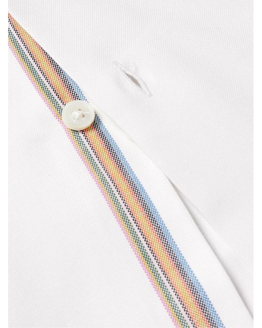 Paul Smith White Button-down Collar Cotton Oxford Shirt for men