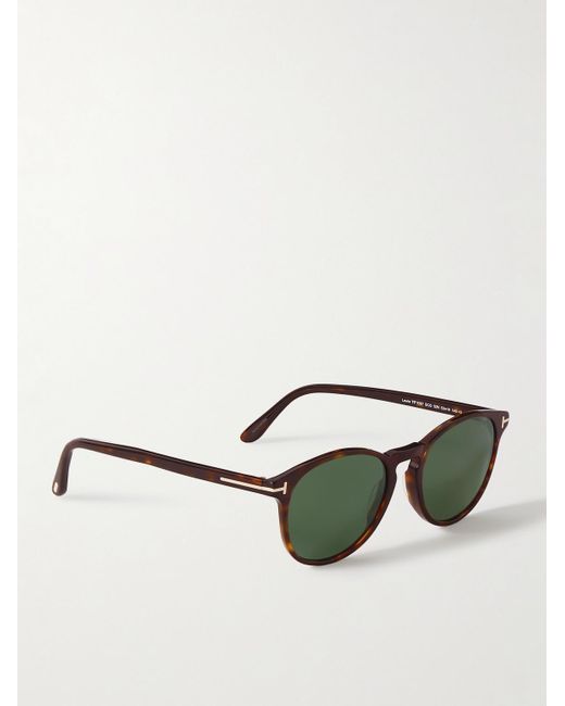 Tom Ford Green Lewis Round-Frame Acetate Sunglasses for men