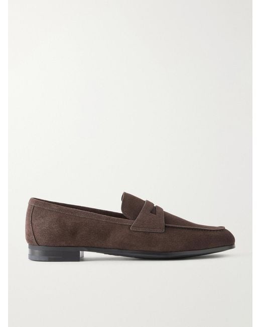 Church's Brown Milton Suede Penny Loafers for men