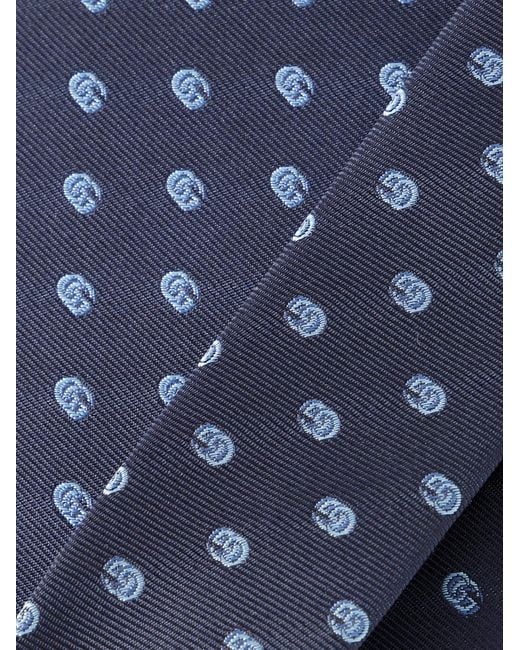 Gucci Blue 7Cm Logo-Jacquard Silk Tie for men