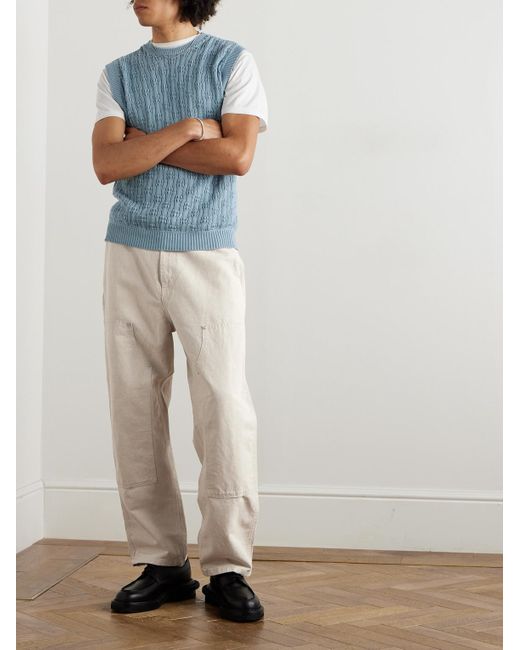 Carhartt Natural Walter Double Knee Straight-leg Cotton-canvas Trousers for men