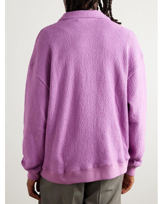A Kind Of Guise Pink Madu Cotton-bouclé Half-zip Sweatshirt for men
