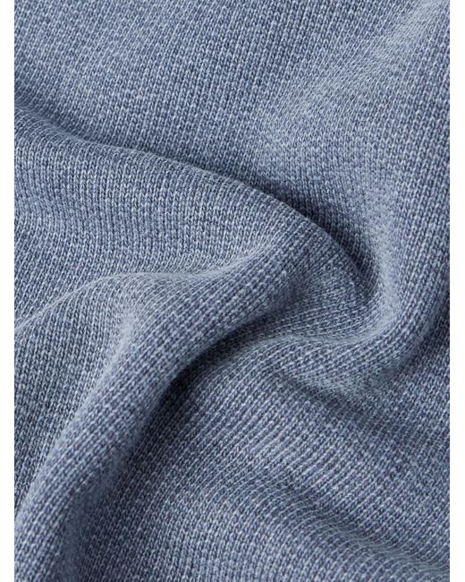 Our Legacy Blue Relic Distressed Cotton-jersey Hoodie for men