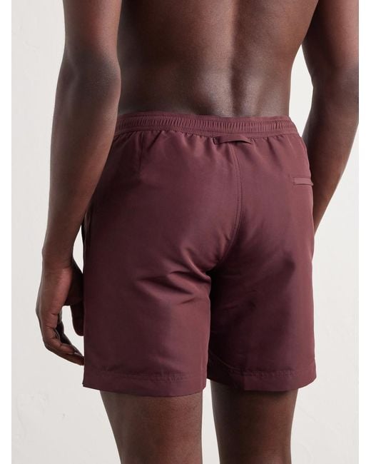 Orlebar Brown Red Bulldog Mid-length Shell Swim Shorts for men