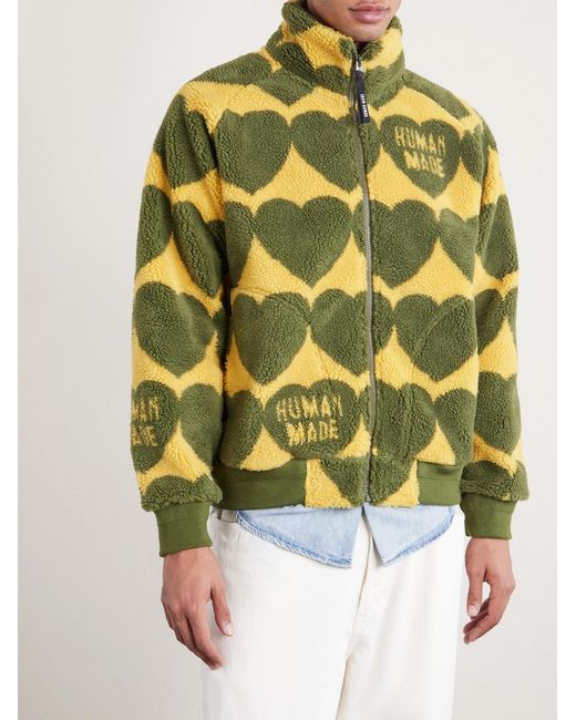 Human Made Yellow Heart Fleece Jacket for men