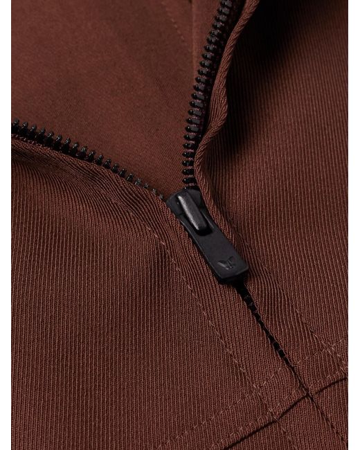 Needles Brown Logo-Embroidered Twill Bomber Jacket for men
