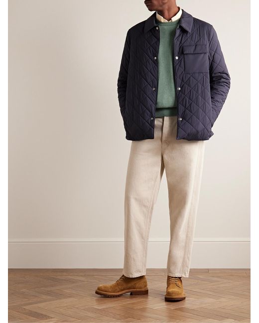 Loro Piana Green Slim-Fit Baby Cashmere Sweater for men