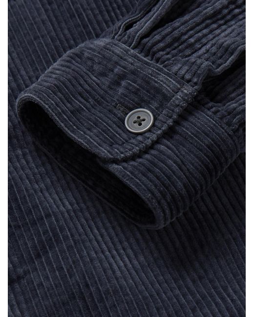 Club Monaco Blue Cotton-corduroy Shirt for men