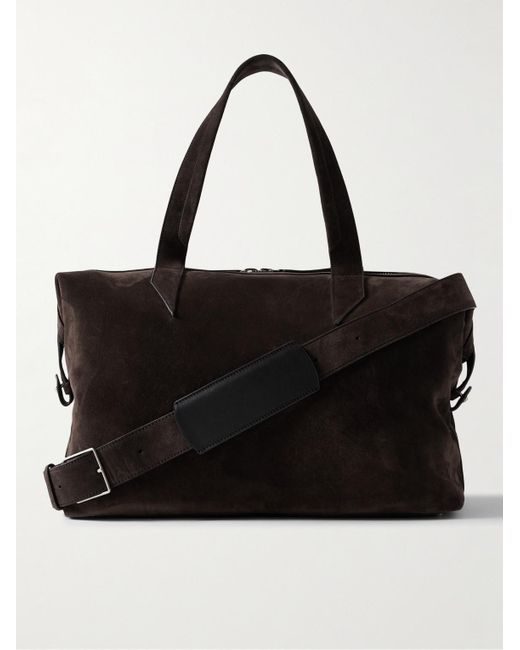 Metier Black Nomad All Day Suede Holdall for men