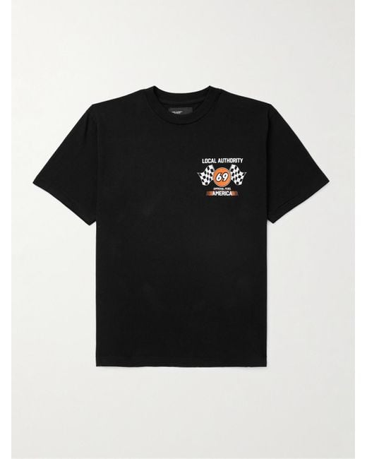 Local Authority Black Sex Drive Logo-print Cotton-jersey T-shirt for men
