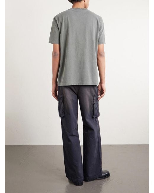 Our Legacy Gray Box Cotton-jersey T-shirt for men