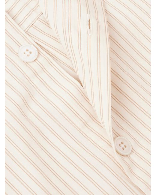 Tekla Natural Birkenstock Striped Organic Cotton-poplin Pyjama Shirt for men