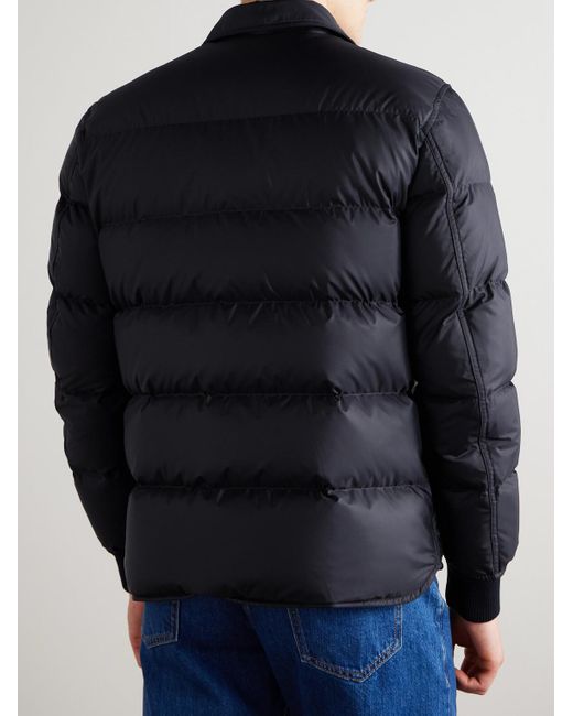 Tom Ford Blue Quilted Shell Down Jacket for men