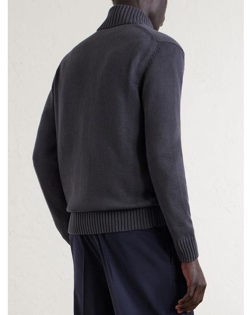 Slowear Blue Cotton Cardigan for men