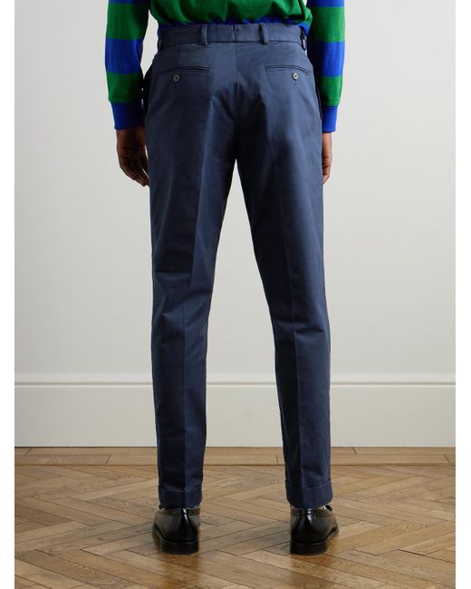 Polo Ralph Lauren Chester gerade geschnittene Anzughose aus Twill aus einer Baumwollmischung in Blue für Herren