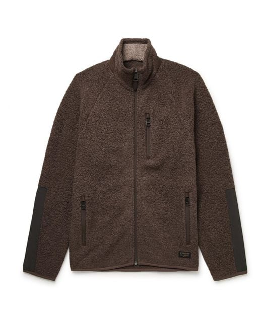 James Purdey & Sons Brown Shell-Trimmed Bouclé Jacket for men