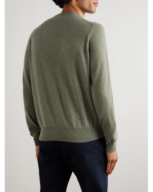 Loro Piana Green Slim-Fit Baby Cashmere Sweater for men