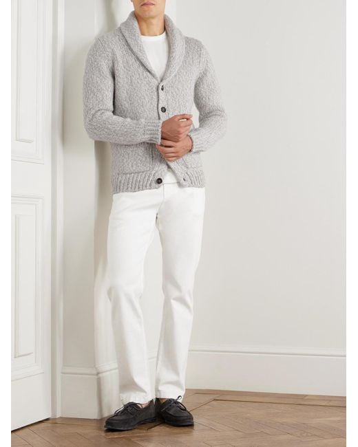 Eleventy White Slim-Fit Straight-Leg Jeans for men