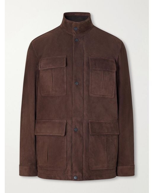 Valstar Brown Brera Suede Jacket for men