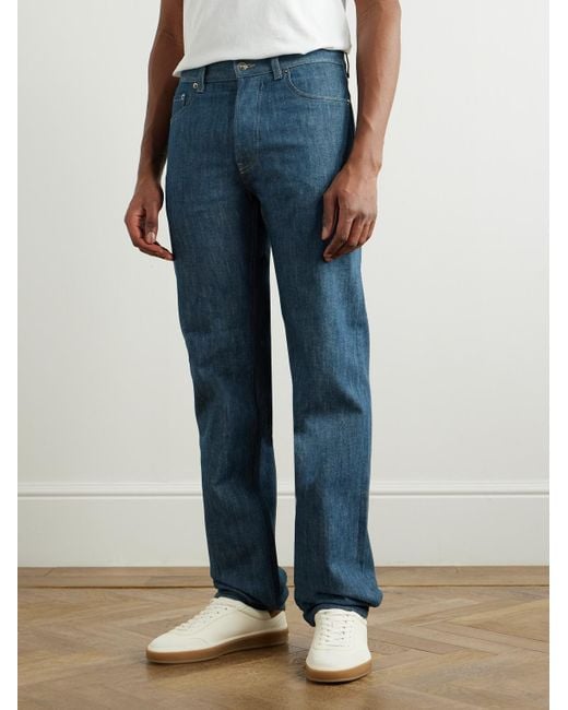 Loro Piana Blue Kamen Slim-Fit Straight-Leg Denim Trousers for men