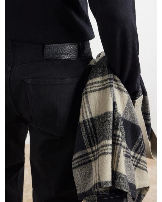 Rick Owens Black Kurdit Straight-Leg Jeans for men