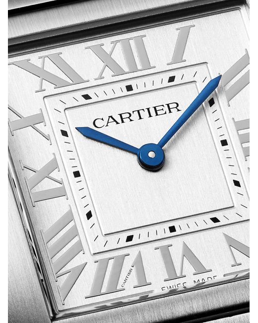Cartier Black Tank Française Medium Stainless Steel Watch, Ref. Wsta0105 for men