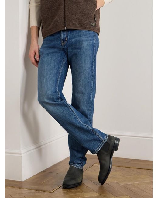 Edward Green Black Govan Waxed-Suede Chelsea Boots for men
