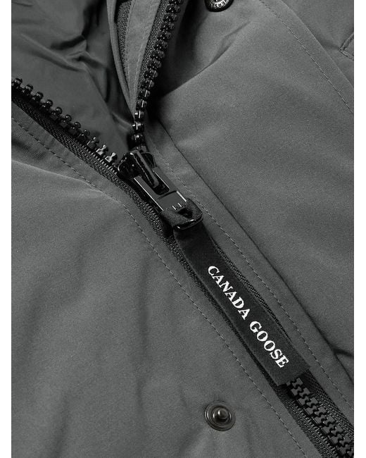 Canada Goose Gray Langford Cordura®-trimmed Arctic Tech® Hooded Down Parka for men
