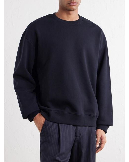NN07 Blue David 3014 Organic Cotton-Jersey Sweatshirt for men
