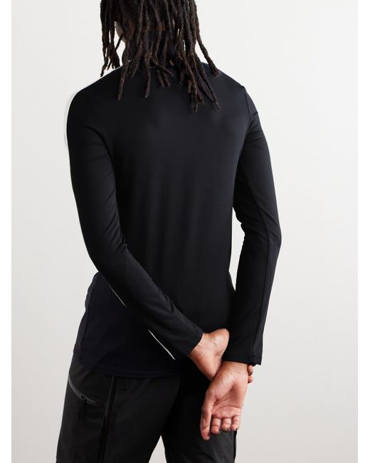 Fusalp Black Alpille Striped Polartec® Power Stretch® Ski Base Layer for men