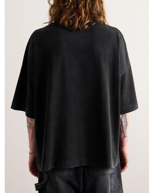 Givenchy Black Logo-print Cotton-jersey T-shirt for men
