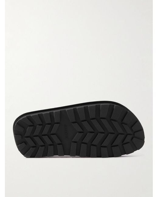Jil Sander Black Sabot Suede Mules for men