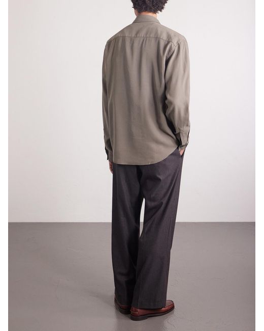 NN07 Brown Deon 5027 Lenzing Ecovero-Blend Shirt for men