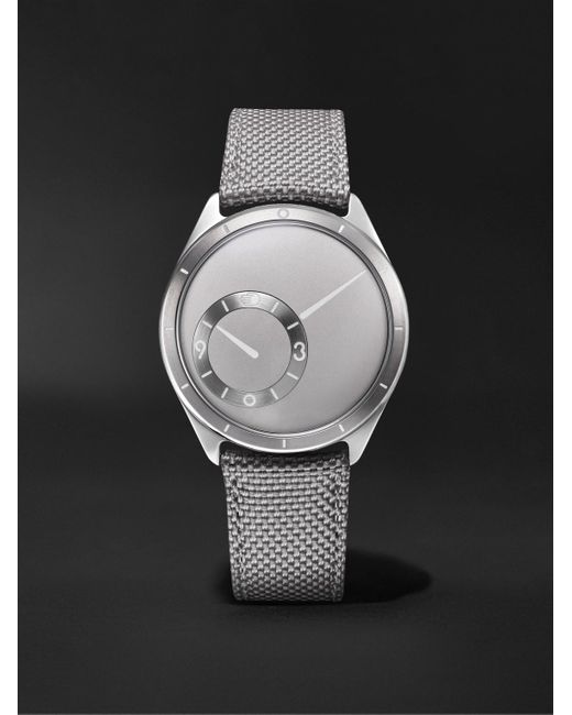 Ressence Black Type 9 Automatic 39Mm Titanium And Woven Watch for men