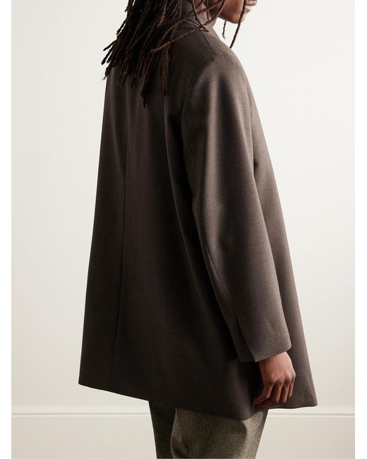 Fear Of God Black Eternal California Oversized Double-Breasted Wool Blazer for men