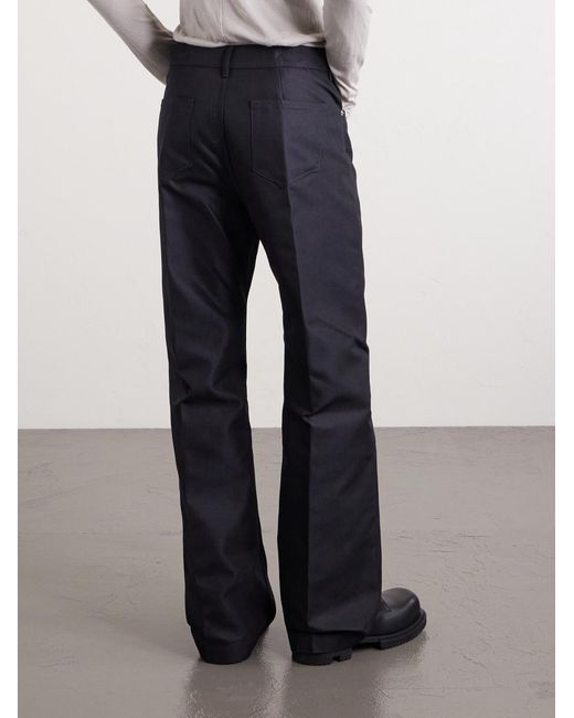 Rick Owens Black Geth Straight-leg Organic Cotton-blend Canvas Trousers for men