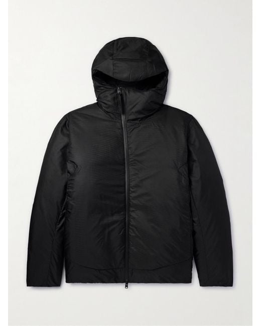 Norse Projects Black Pasmo Ripstop Hooded Down Jacket for men