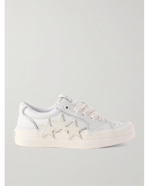 Amiri Natural Sunset Skate Low Appliquéd Leather Sneakers for men