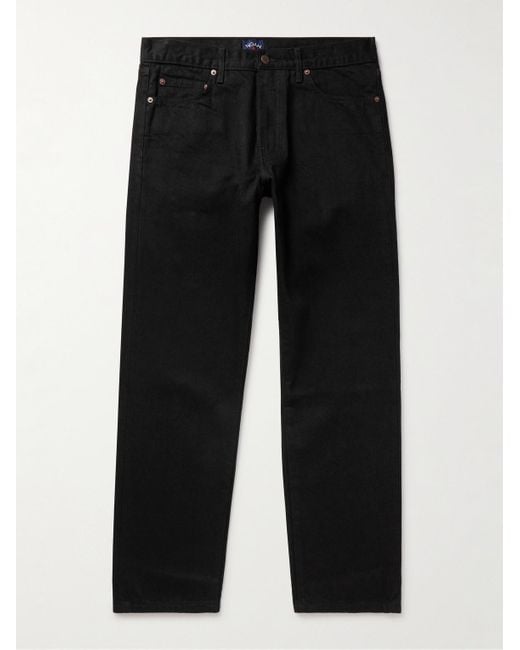 Noah NYC Black Straight-leg Selvedge Jeans for men