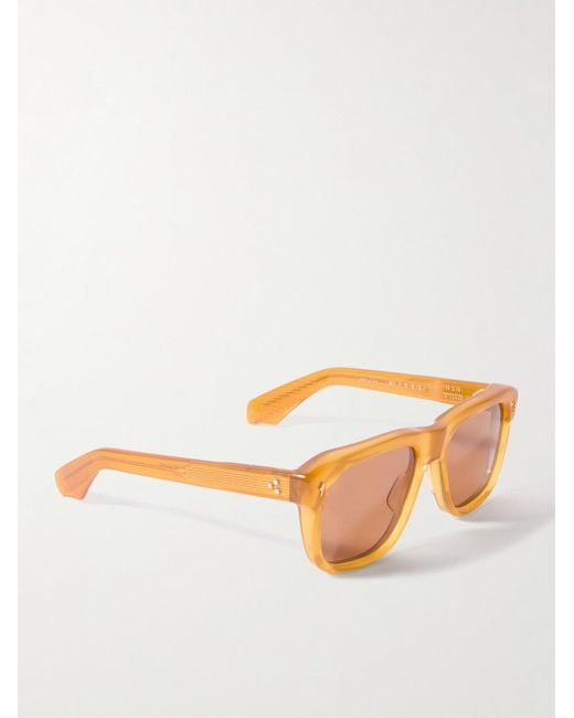 Jacques Marie Mage Orange Yves D-Frame Acetate Sunglasses for men