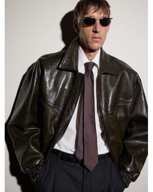 Saint Laurent Gray Oval-frame Silver-tone Sunglasses for men