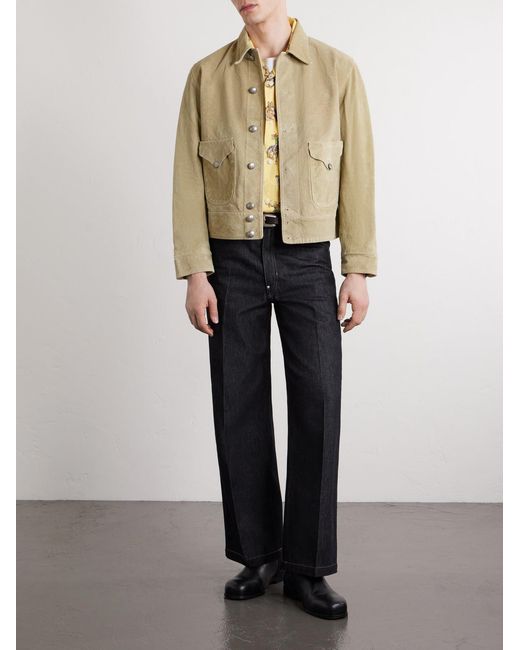 RRL Natural Schwab Suede Jacket for men
