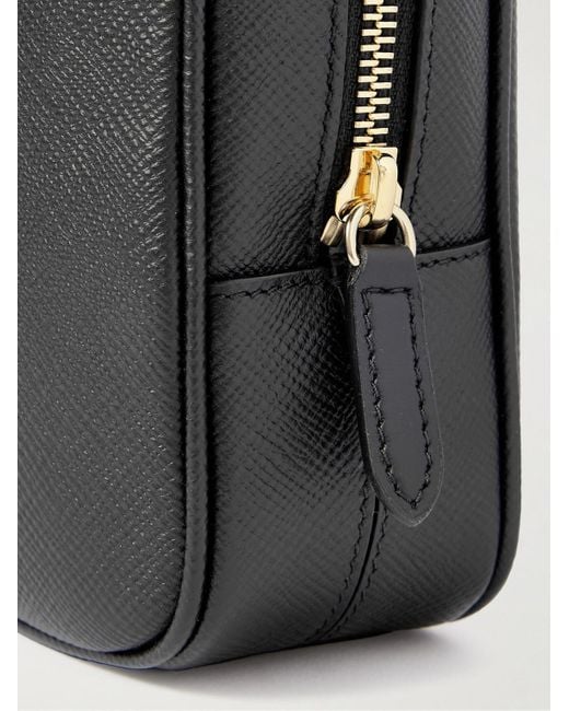 Smythson Organiser aus quergemasertem Leder in Black für Herren