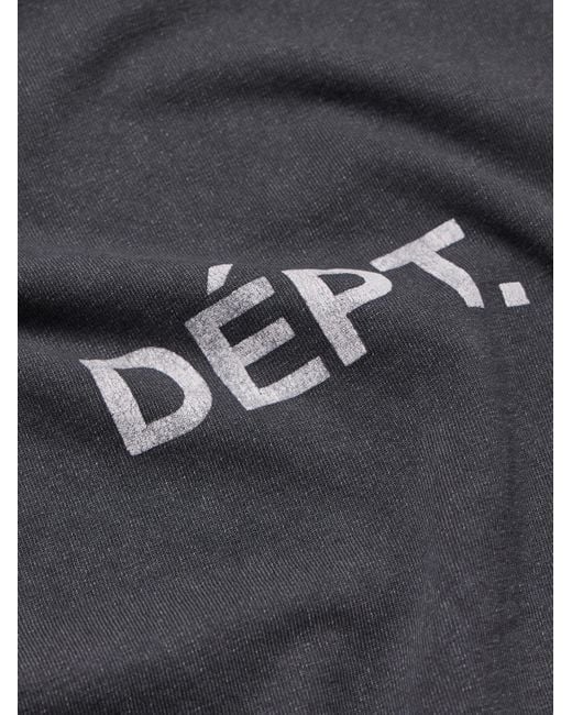 GALLERY DEPT. Black Logo-print Cotton-jersey T-shirt for men