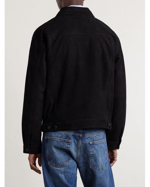 NN07 Black Roy 90031 Suede Jacket for men