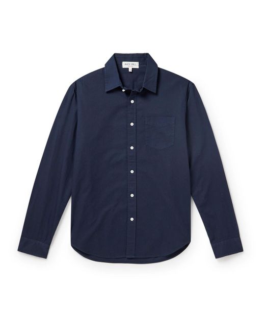 Alex Mill Blue Mill Garment-dyed Cotton-twill Shirt for men