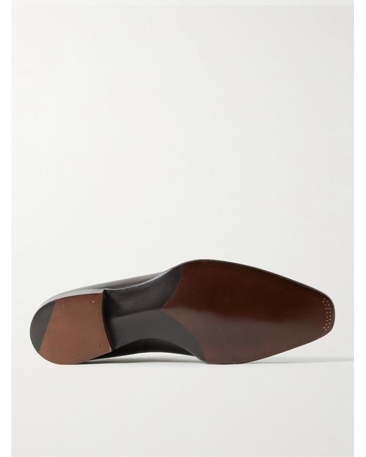 George Cleverley Brown Merlin Whole-cut Leather Oxford Shoes for men